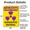 Signmission Radiation & Laser Sign, 14 in H x 10 in W, Aluminum, Rectangle OS-2PACK-CR-A-1014-V-10270 - alternate 5